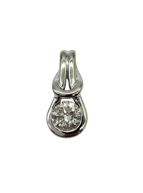 1 Carat Solitaire Knot Drop Pendant