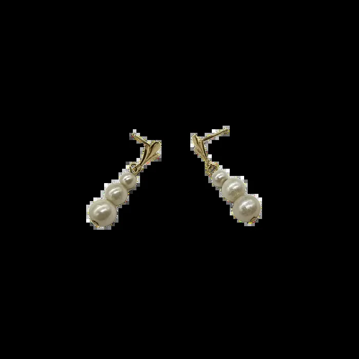 14k Yellow Gold Graduated & Drop Earrings