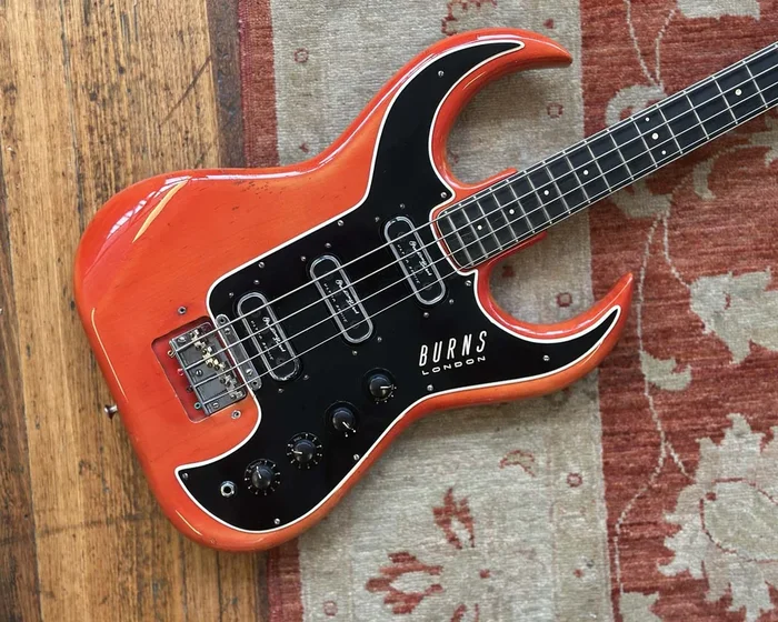 1964 Burns Bison Bass – Transparent Red