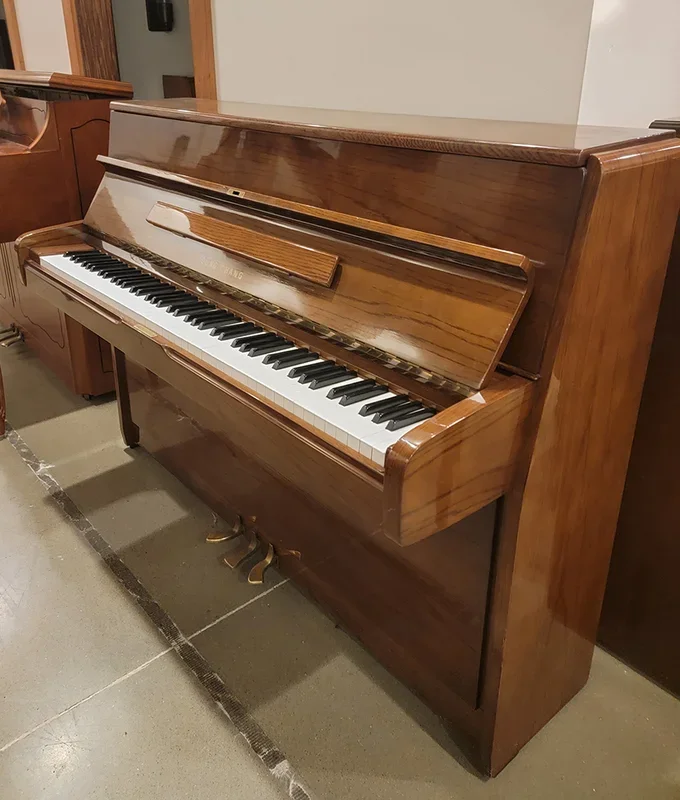 1984 Young Chang 43″ U107 Upright Piano | Polished Walnut | SN: 0112911 | Used