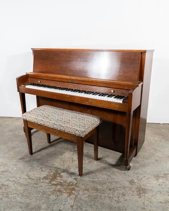 1986 Baldwin 243 Studio 45″ Upright Piano – Satin Walnut | Used