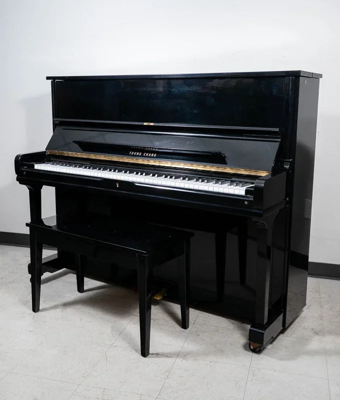 1996 Young Chang U121 Upright Piano | Polished Ebony | 48″ | Used