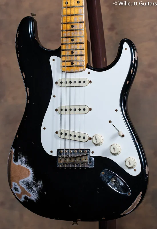 2022 Fender Custom Shop ’59 Strat Maple Neck Heavy Relic Black