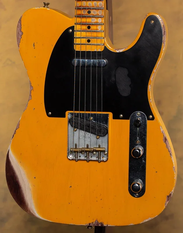 2023 Fender Custom Shop ’52 Telecaster Heavy Relic Nocaster Blonde