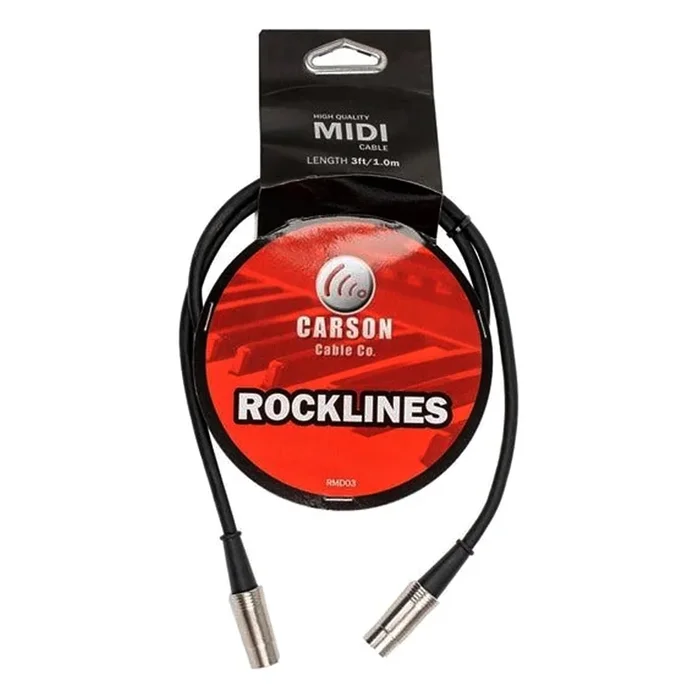 3′ Carson Rocklines MIDI Cable