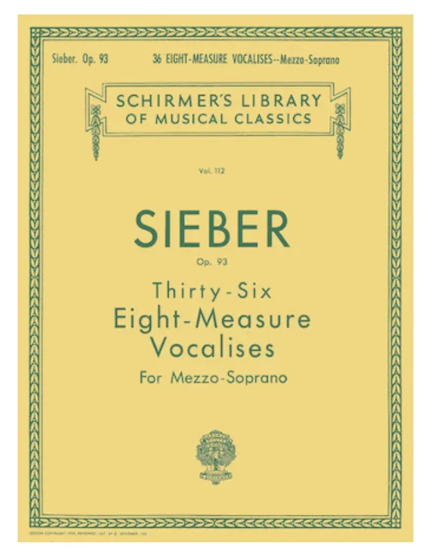 36 Eight-Measure Vocalises for Mezzo Soprano