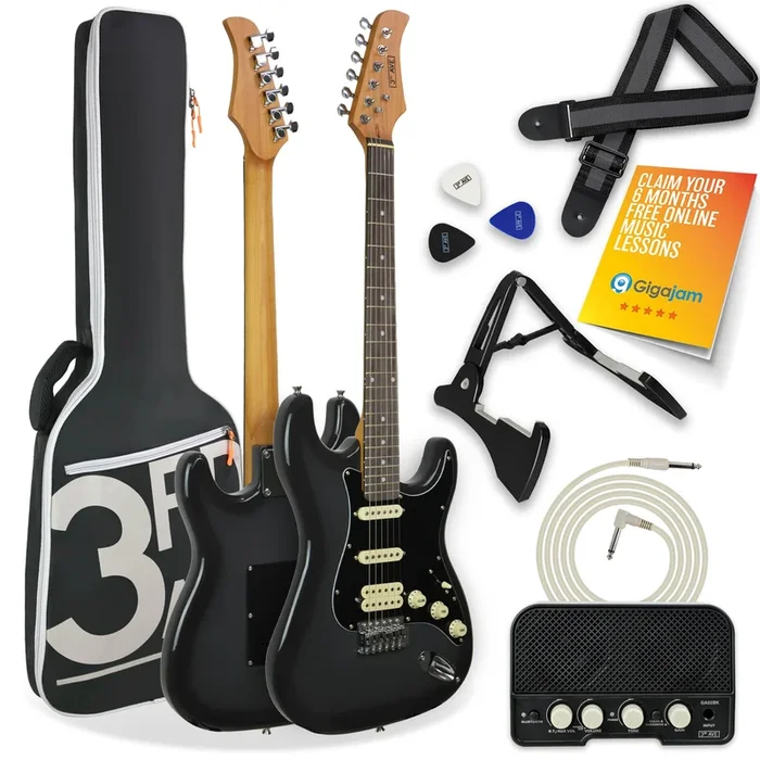 3rd Avenue Stateside Series Electric Guitar Pack – Rushmore Grey