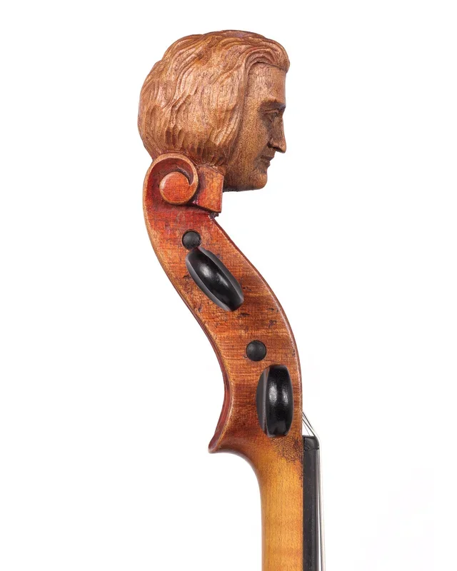 “Klotz” label 4/4 violin, Mozart-head scroll
