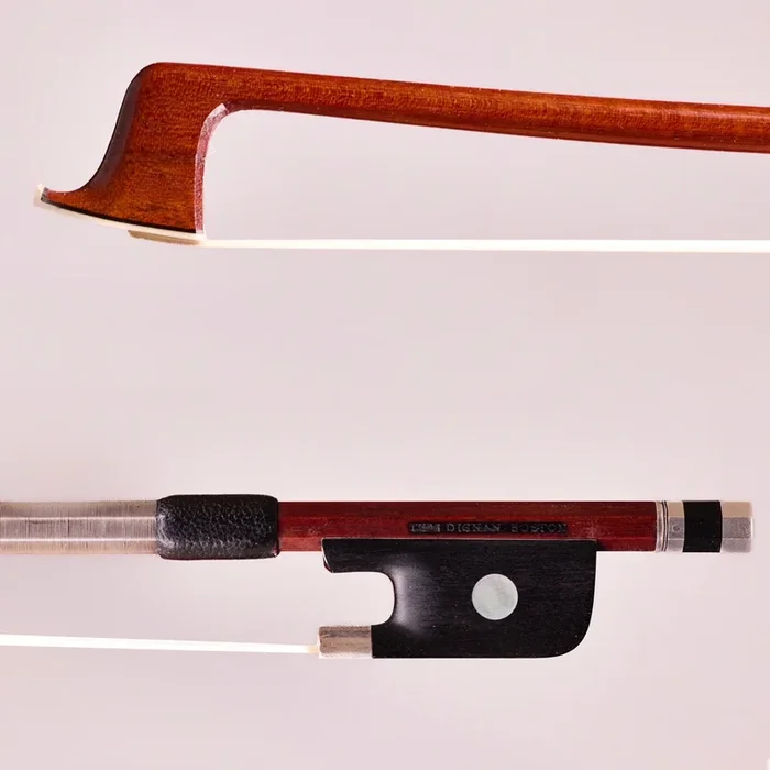 A Contemporary American Silver Mounted Viola Bow By Thomas Dignan.