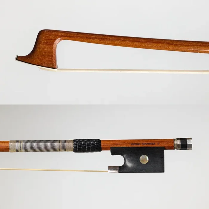 A Good Silver Mounted Violin Bow by Vito Visicaro