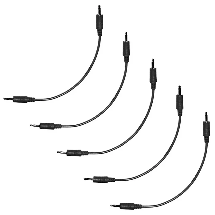 Ad Infinitum 3.5mm Patch Cable Set – Black – 6″