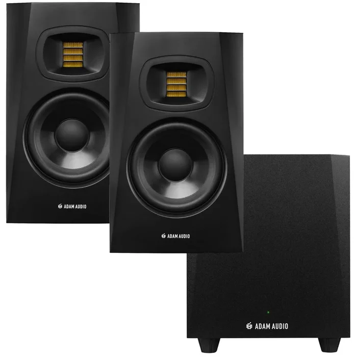ADAM Audio T5V 5″ Active Studio Monitor Speaker SUB BUNDLE