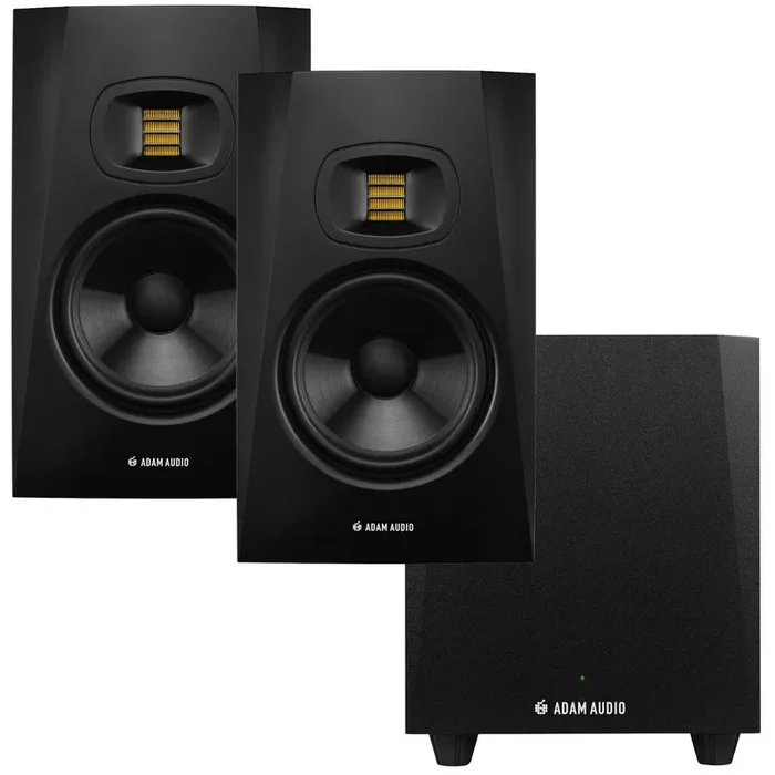 ADAM Audio T7V 7″ Active Studio Monitor Speaker SUB BUNDLE