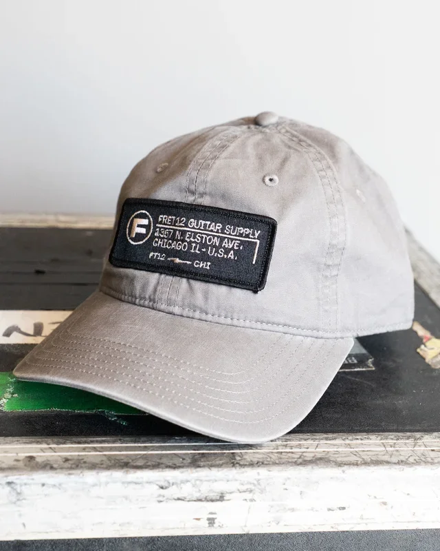 ADDRESS PATCH 6 PANEL HAT – FADED GREY