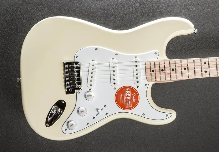 Affinity Series Stratocaster – Olympic White w/Maple