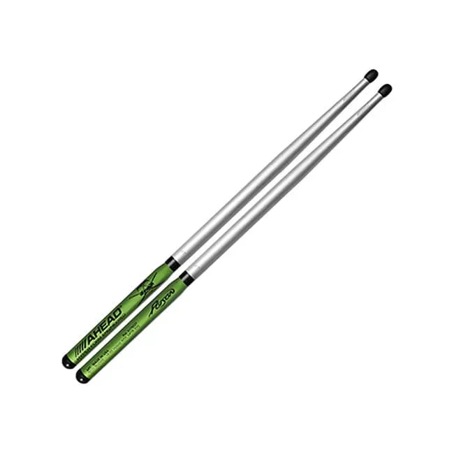 Ahead Rikki Rockett Poison Hybrid Drum Sticks w/Green Handles