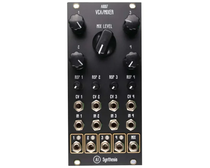 AI Synthesis AI007 Quad VCA Mixer – Black