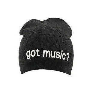 Aim Gifts Beanie | Got Music? | Black
