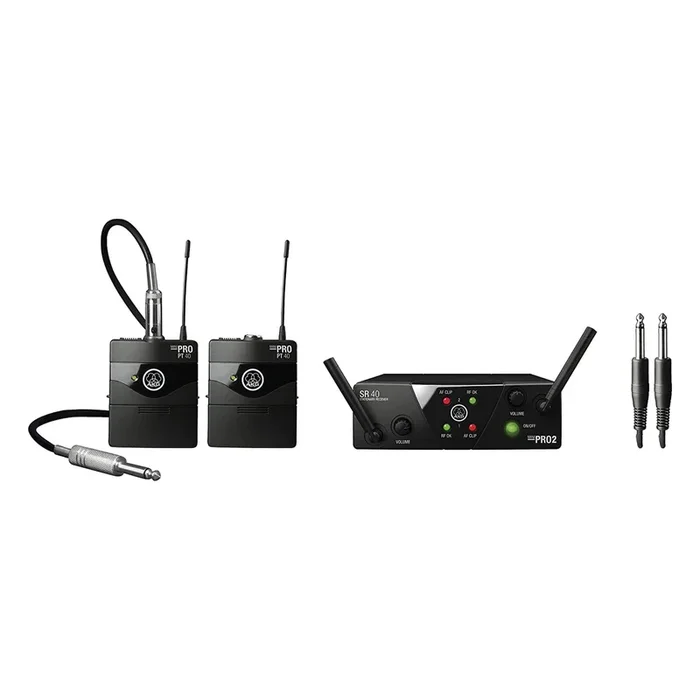 AKG 3351H00060 WMS40 Mini Dual Instrumental Wireless System Set – Band: B/D