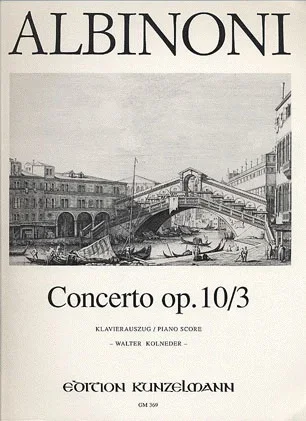 Albinoni, T.: Concerto Op.10/3 in C (violin & piano)