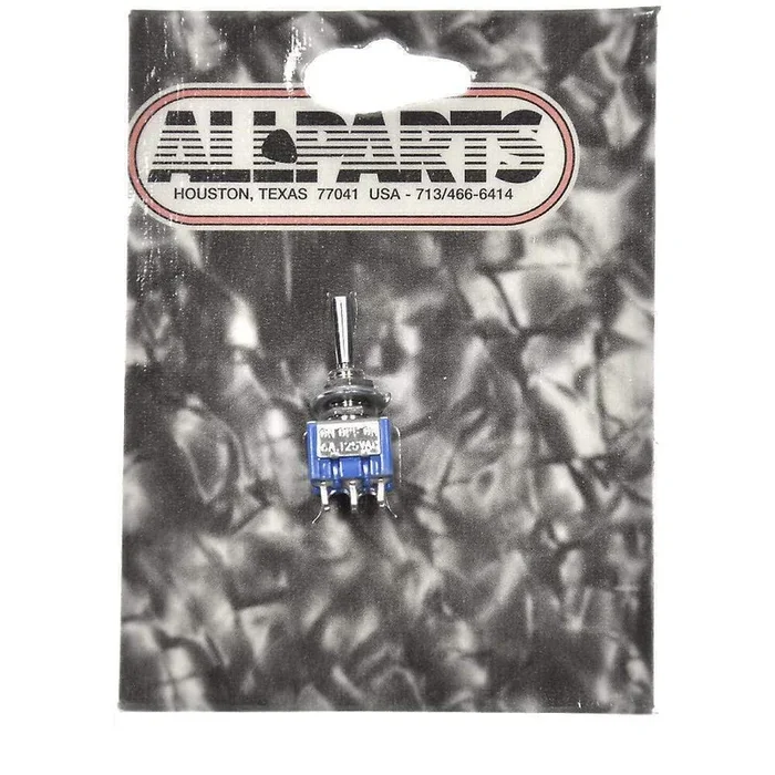 Allparts On Off On Mini DPDT Switch – Chrome