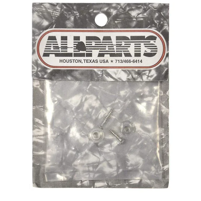 Allparts Pair of Round String Guides – Nickel