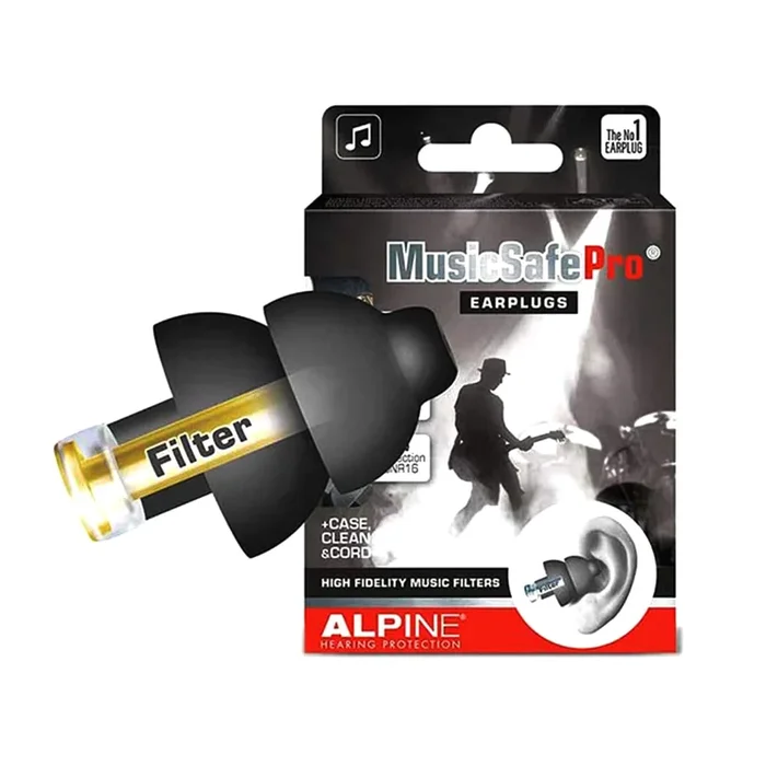 Alpine Hearing Protection Musicsafe Pro Earplugs Black