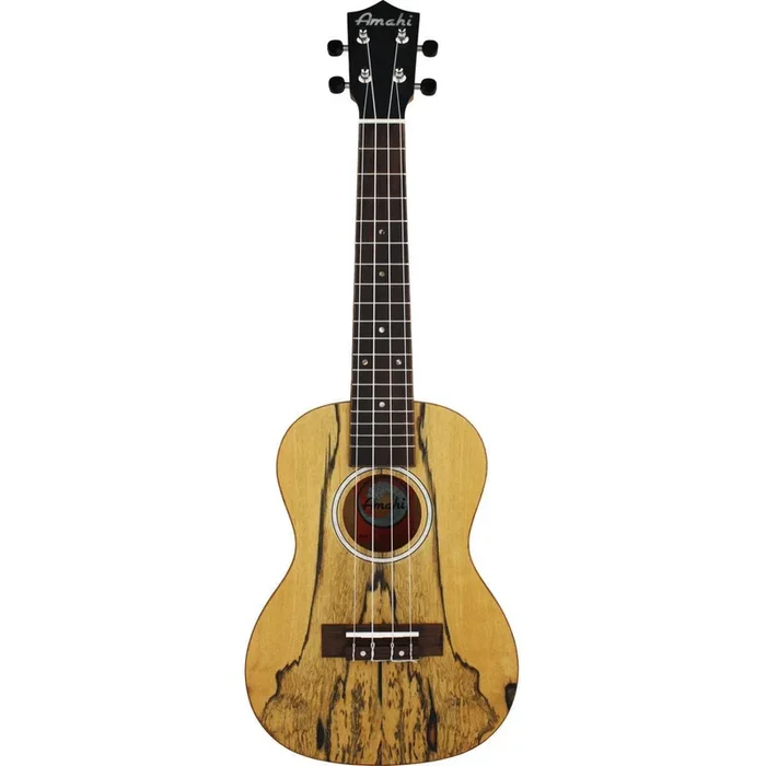 Amahi Nouveau Baritone Ukulele | Black & White Ebony
