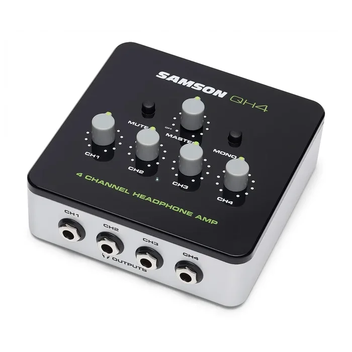 Amplificador de audífonos de 4 canales Samson QH4