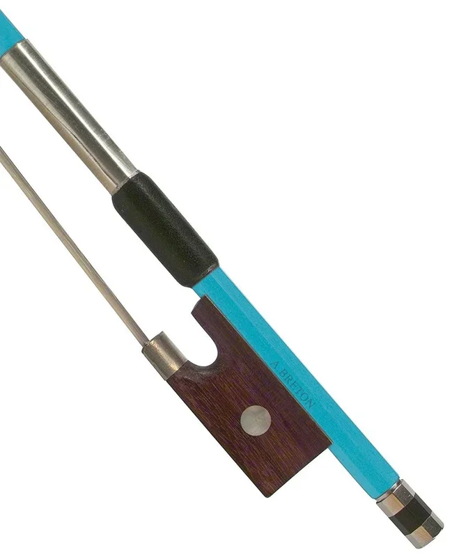Anton Breton AB-110BU Brazilwood Student Violin Bow – 4/4 Size – Blue