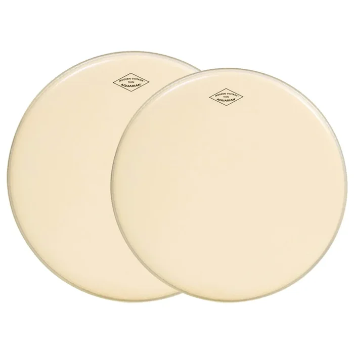 Aquarian 12/14″ Modern Vintage Medium Drumhead (2 Pack Bundle)