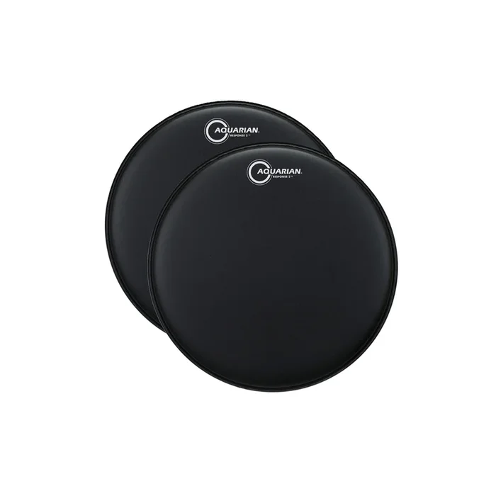 Aquarian 12″ Response 2 Texture Coated Black (2 Pack Bundle)