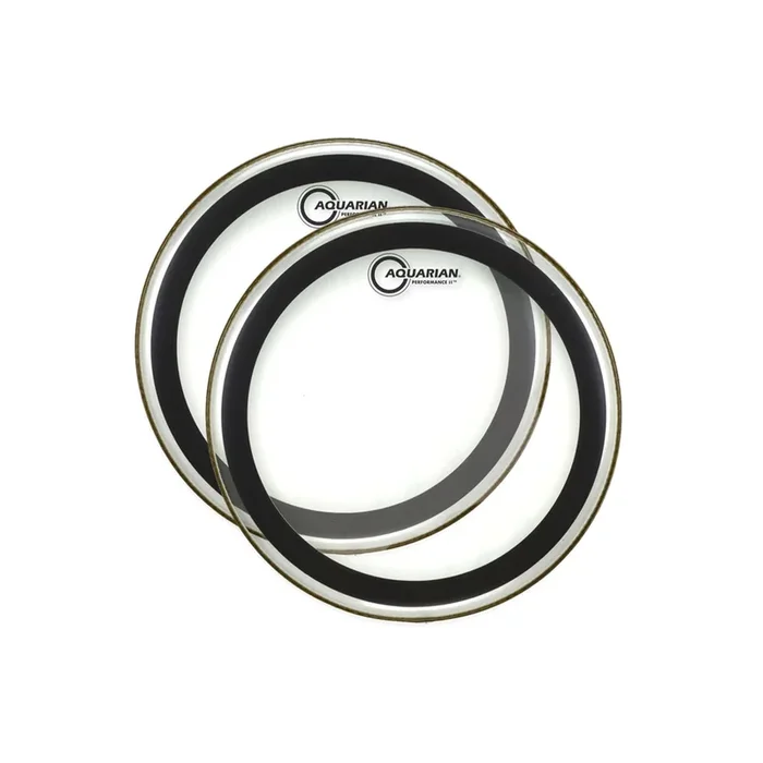 Aquarian 13″ Performance II Clear Drumhead (2 Pack Bundle)