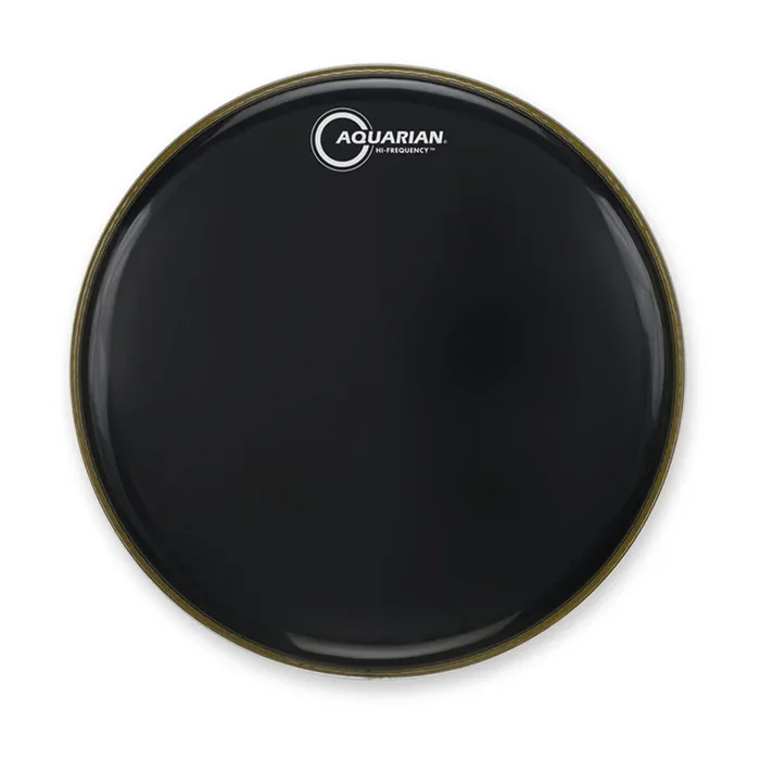 Aquarian 16″ Hi-Frequency Gloss Black Drumhead
