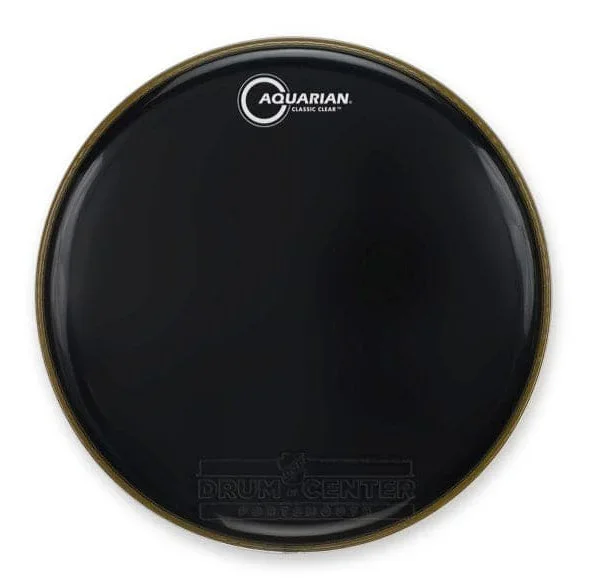 Aquarian Classic Clear Black Bass Drumhead 22″