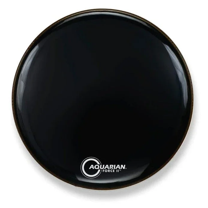 Aquarian Full Force II Resonant Black Bass Drumhead 20″