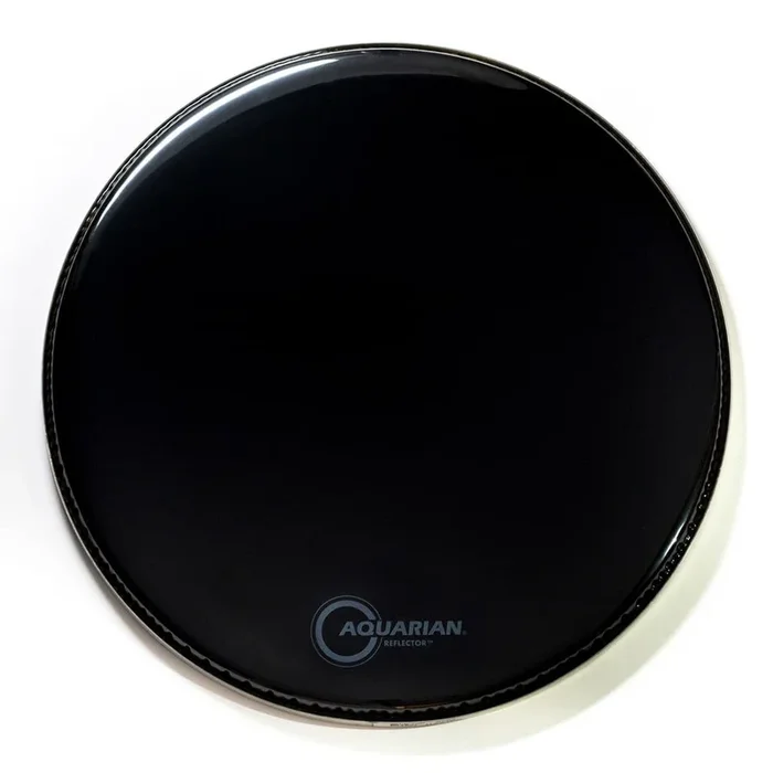 Aquarian Reflector Black Mirror Bass Drumhead 16″