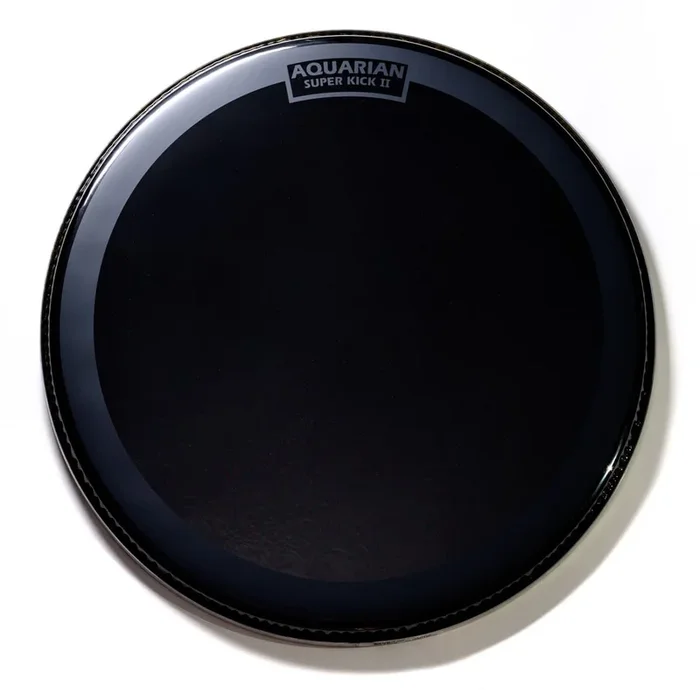 Aquarian Reflector Black Mirror Super Kick Bass Drumhead 18″