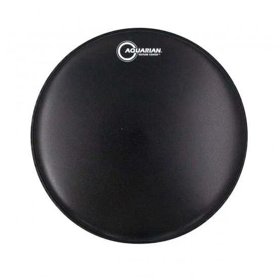 Aquarian Texture Coated Black Power Dot Drumhead 14″
