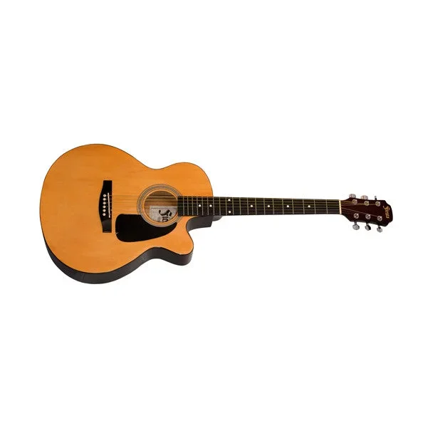 Aria Fiesta 30041C Acoustic Cutaway Guitar – Natural