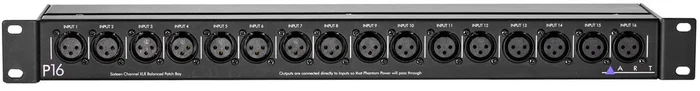 ART P16 16-Channel XLR Patch Bay