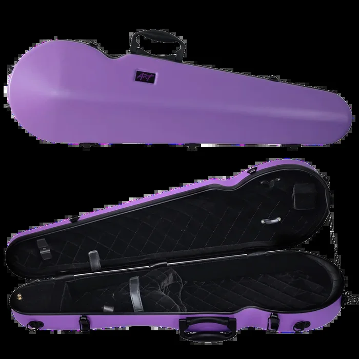 ART Shaped Violin Case Amethyst Purple 3/4-4/4