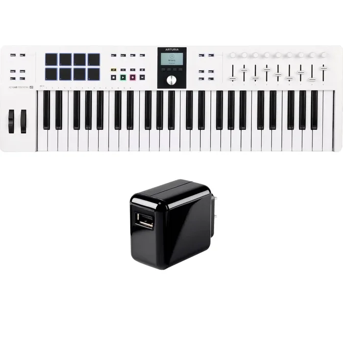 Arturia KeyLab Essential 49 Mk3 Keyboard Controller – White POWER KIT