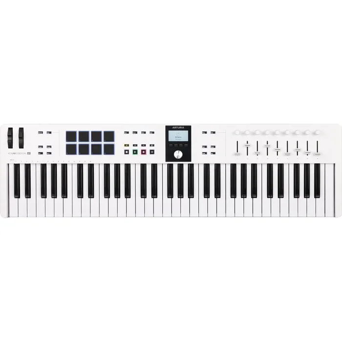 Arturia KeyLab Essential 61 Mk3 Keyboard Controller – White