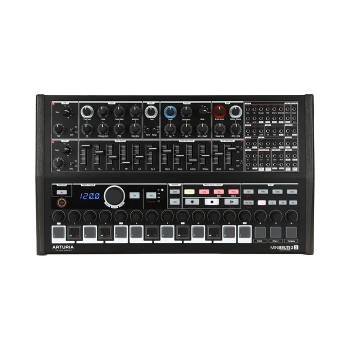 Arturia MiniBrute 2S Semi-modular Analog Sequencing Synthesizer – Black