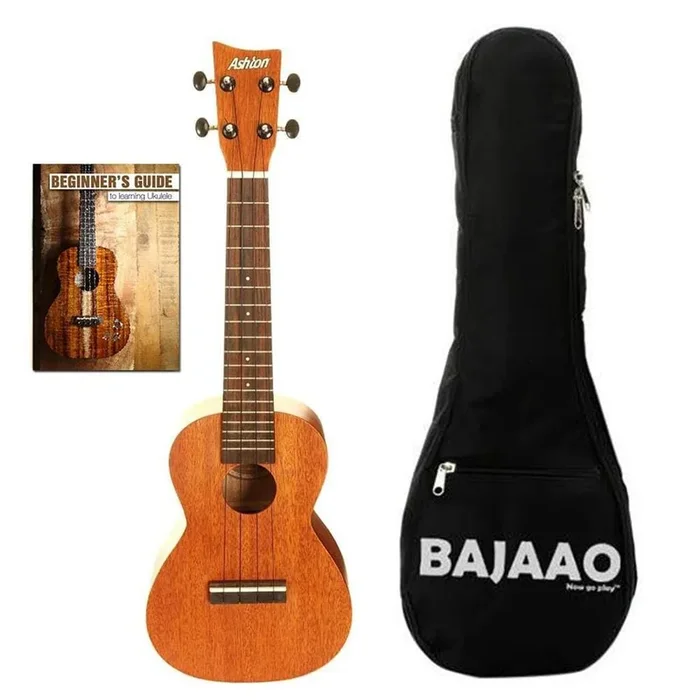 Ashton UKE240MH Concert Ukulele Bundle with Padded Gigbag & Ebook