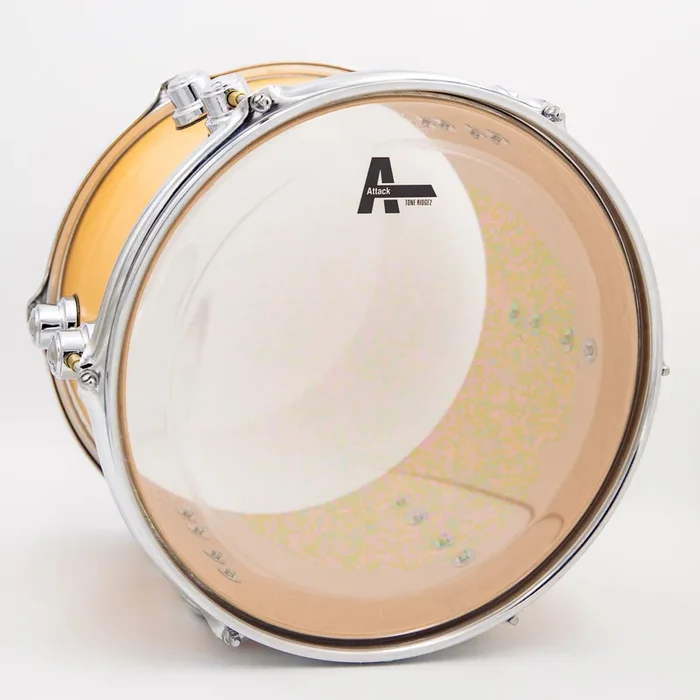 Attack 14″ ToneRidge 2 2-PLY Medium Drumhead – Clear