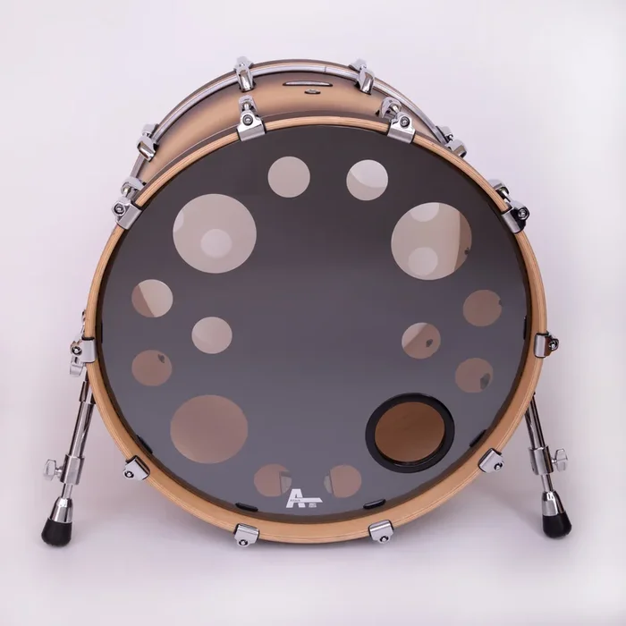Attack Orbit 20″ 2-Ply Bass Drum Resonant Head With 4″ Port – Black