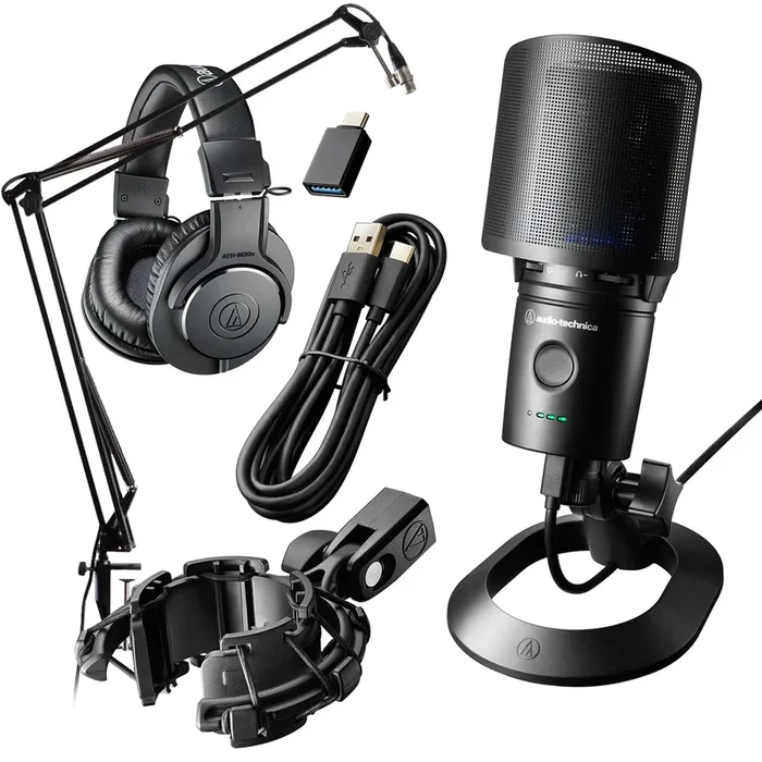 Audio Technica AT2020USB-XP USB Condenser Microphone PODCAST PAK