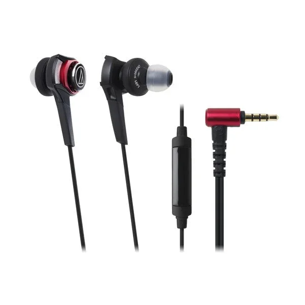 Audio-Technica ATH-CKS990IS Solid Bass In-Ear Headphones with In-line Mic & Control – Black